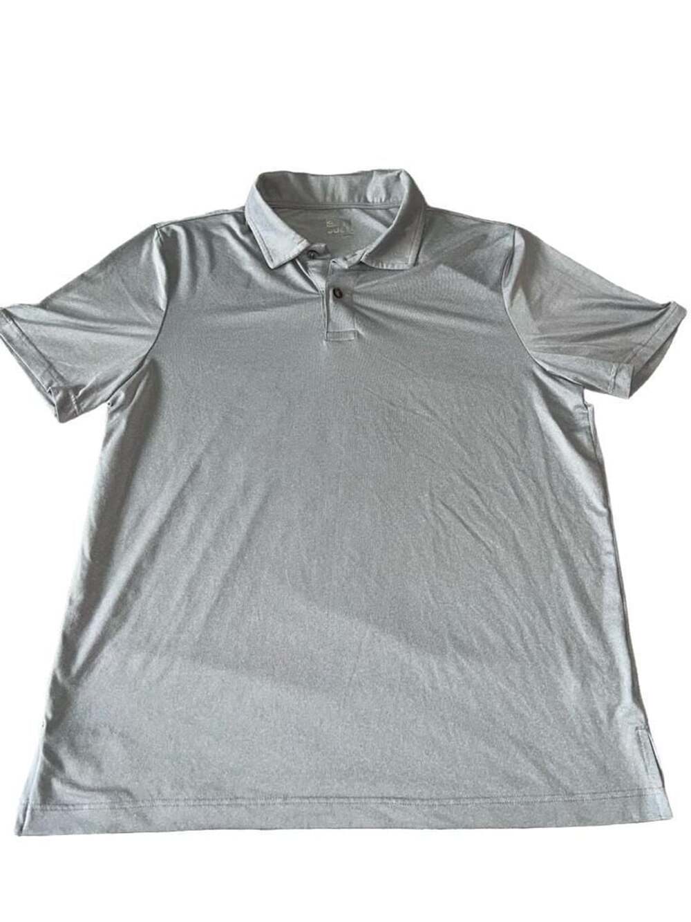 32 Degrees Cool Men’s Polo Shirt Size L Gray Heathered Short Sleeve